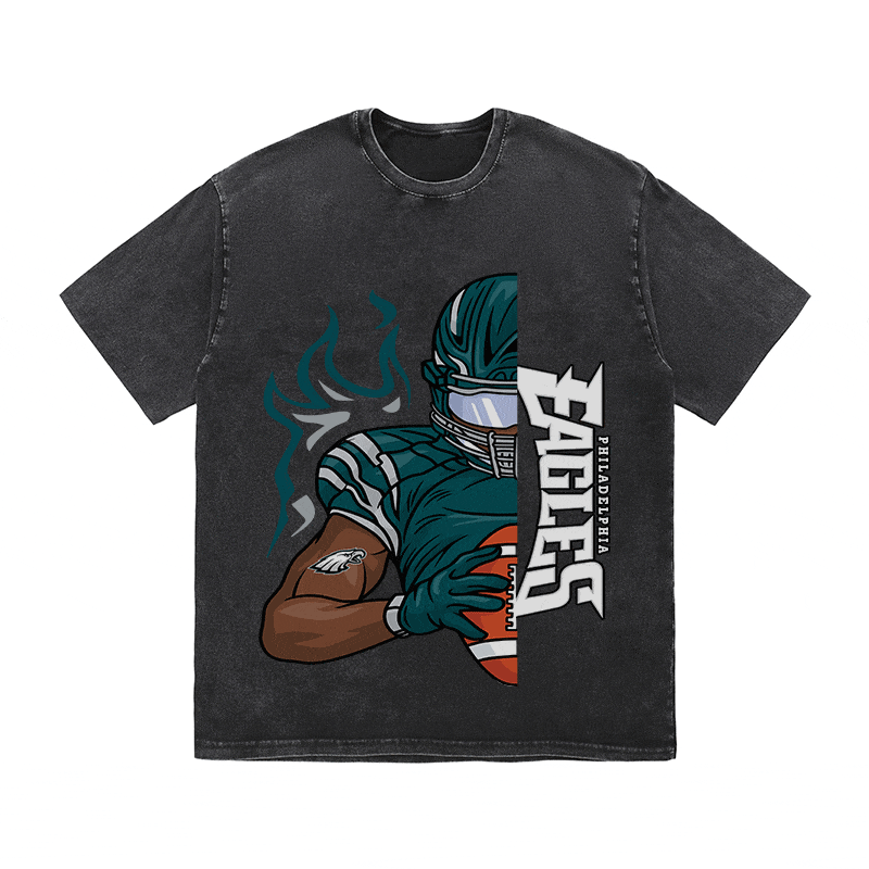 RDMCLOTHINGART tapestry hoodie EAGLES HEAVY WEIGHT COTTON TEE-8805