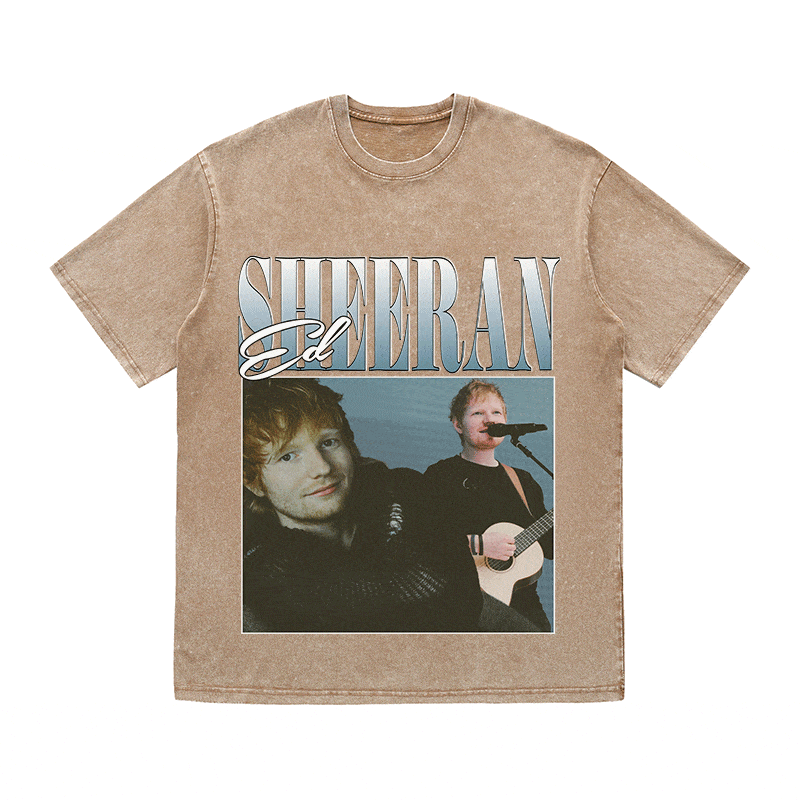 RDMCLOTHINGART tapestry hoodie ED SHEERAN HEAVY WEIGHT COTTON TEE-8860