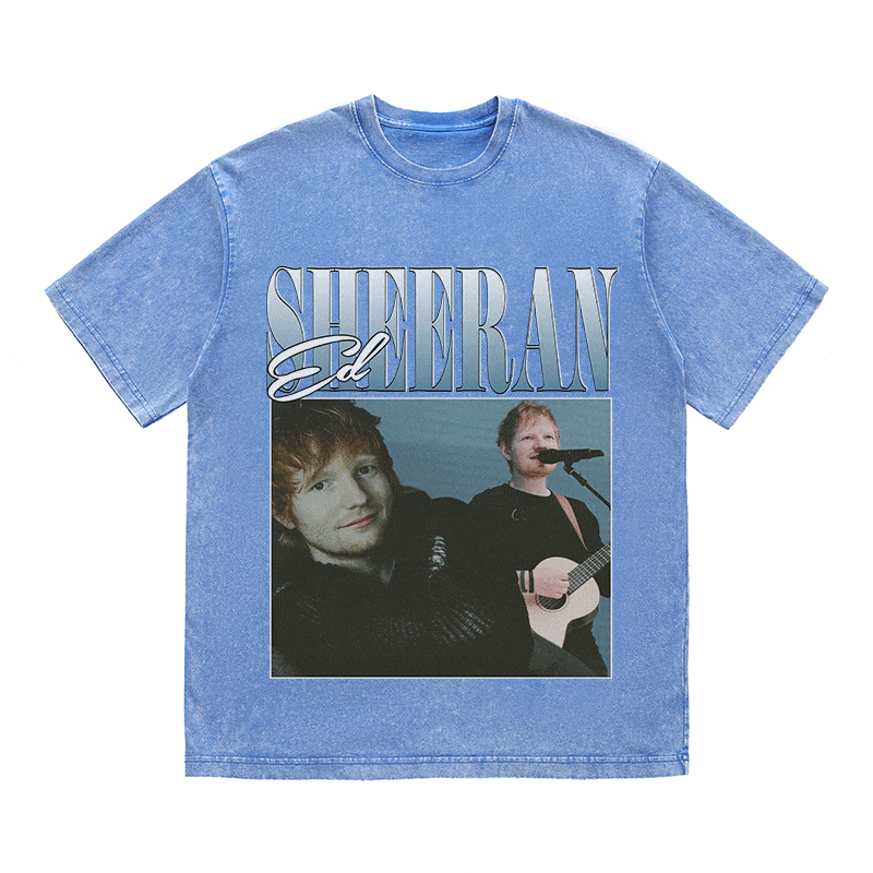 RDMCLOTHINGART tapestry hoodie ED SHEERAN HEAVY WEIGHT COTTON TEE-8860