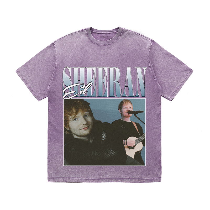 RDMCLOTHINGART tapestry hoodie ED SHEERAN HEAVY WEIGHT COTTON TEE-8860