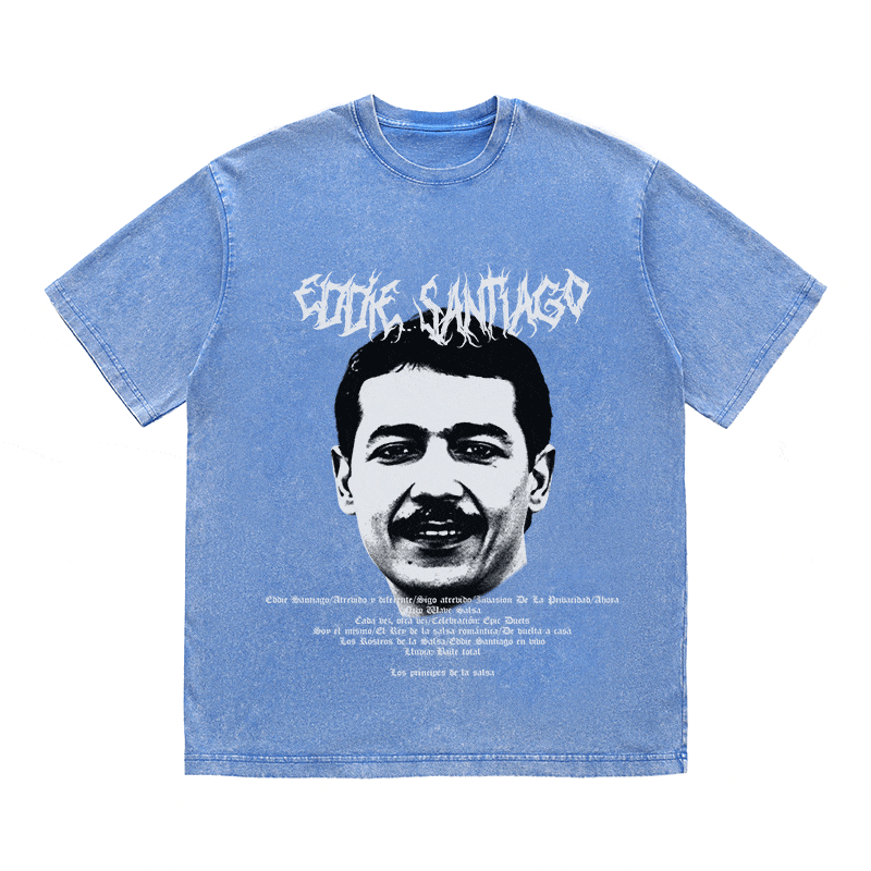 RDMCLOTHINGART tapestry hoodie EDDIE SANTIAGO HEAVY WEIGHT COTTON TEE-8930