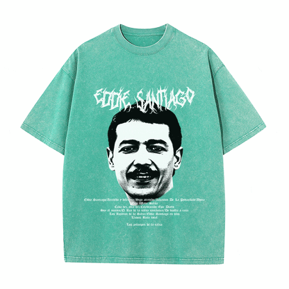 RDMCLOTHINGART tapestry hoodie EDDIE SANTIAGO HEAVY WEIGHT COTTON TEE-8930