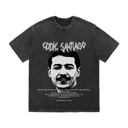 RDMCLOTHINGART tapestry hoodie EDDIE SANTIAGO HEAVY WEIGHT COTTON TEE-8930