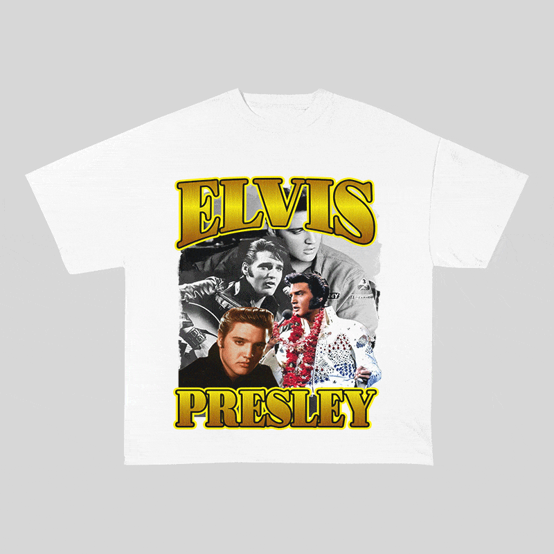 RDMCLOTHINGART tapestry hoodie ELVIS HEAVY WEIGHT COTTON TEE-9124