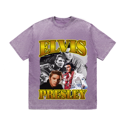 RDMCLOTHINGART tapestry hoodie ELVIS HEAVY WEIGHT COTTON TEE-9124