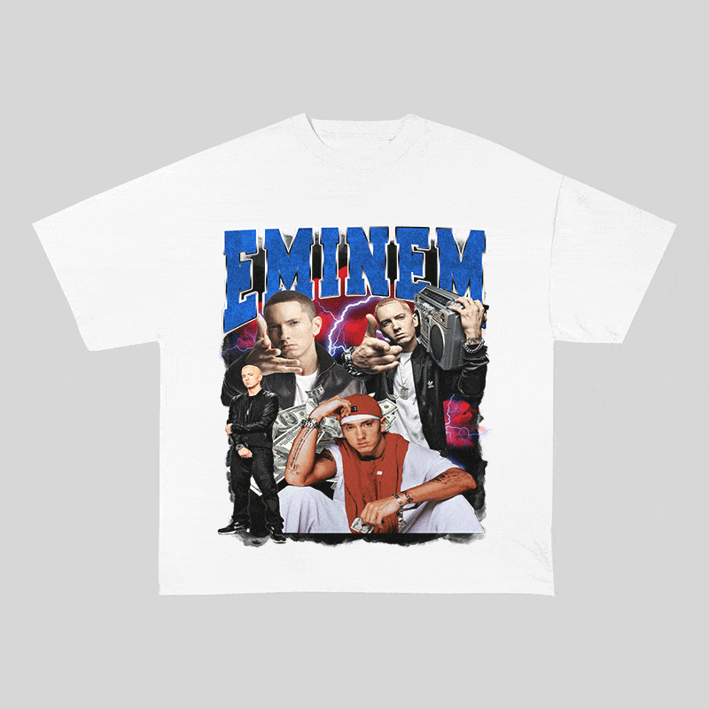 RDMCLOTHINGART tapestry hoodie EMINEM HEAVY WEIGHT COTTON TEE-9125