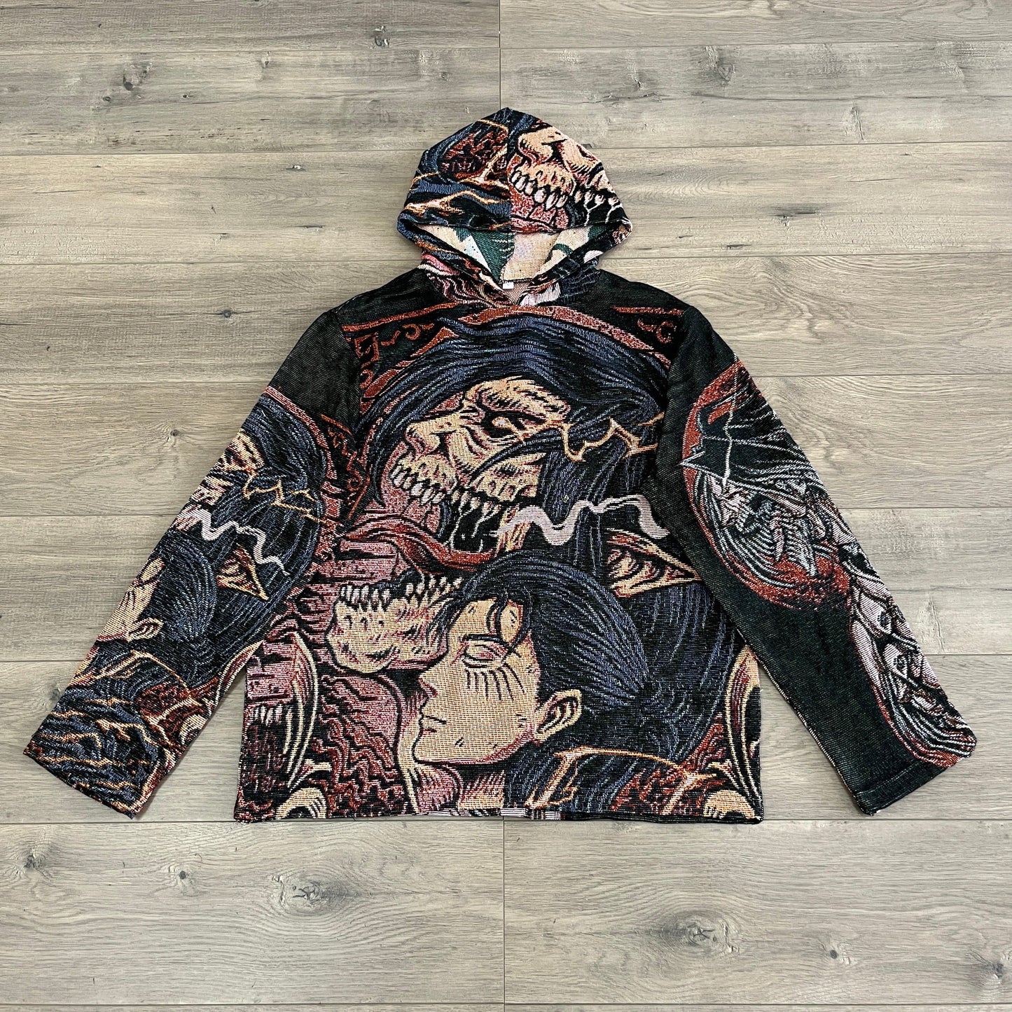 EREN YEAGER TAPESTRY HOODIE - RDMCLOTHINGART