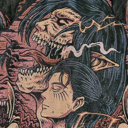 EREN YEAGER TAPESTRY HOODIE - RDMCLOTHINGART