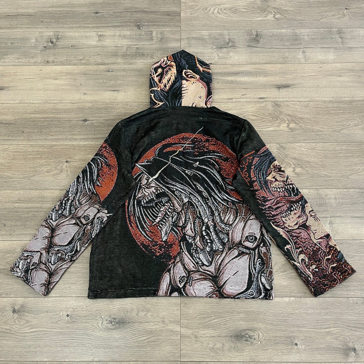 EREN YEAGER TAPESTRY HOODIE - RDMCLOTHINGART
