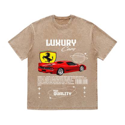RDMCLOTHINGART tapestry hoodie FERRARI HEAVY WEIGHT COTTON TEE-9094