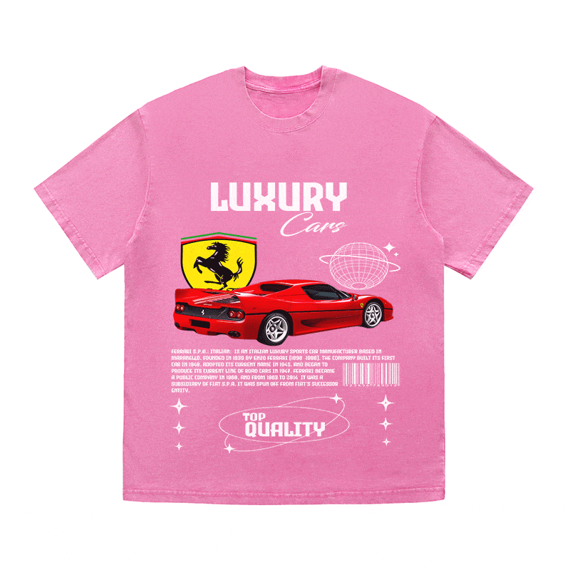 RDMCLOTHINGART tapestry hoodie FERRARI HEAVY WEIGHT COTTON TEE-9094