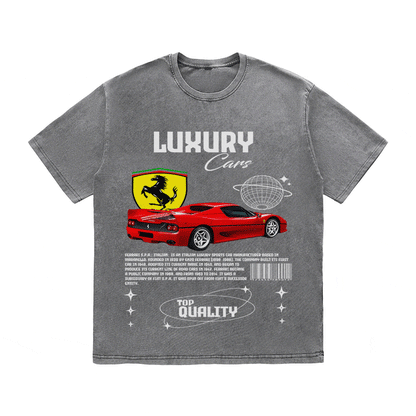 RDMCLOTHINGART tapestry hoodie FERRARI HEAVY WEIGHT COTTON TEE-9094