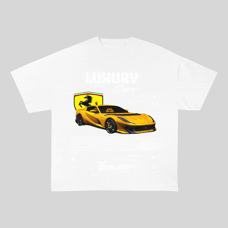 RDMCLOTHINGART tapestry hoodie FERRARI HEAVY WEIGHT COTTON TEE-9095