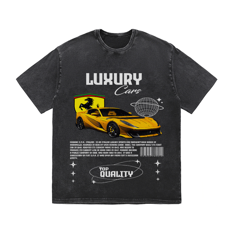 RDMCLOTHINGART tapestry hoodie FERRARI HEAVY WEIGHT COTTON TEE-9095