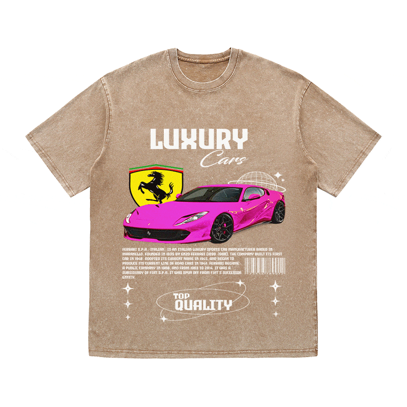 RDMCLOTHINGART tapestry hoodie FERRARI HEAVY WEIGHT COTTON TEE-9097