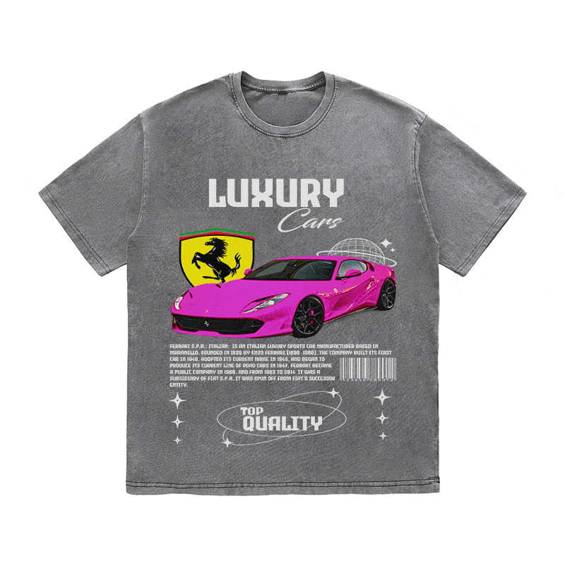 RDMCLOTHINGART tapestry hoodie FERRARI HEAVY WEIGHT COTTON TEE-9097