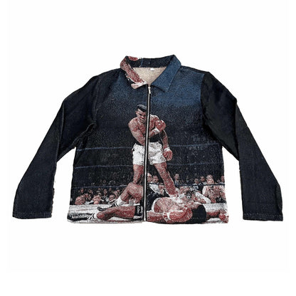 FIGHT TAPESTRY JACKET - RDMCLOTHINGART