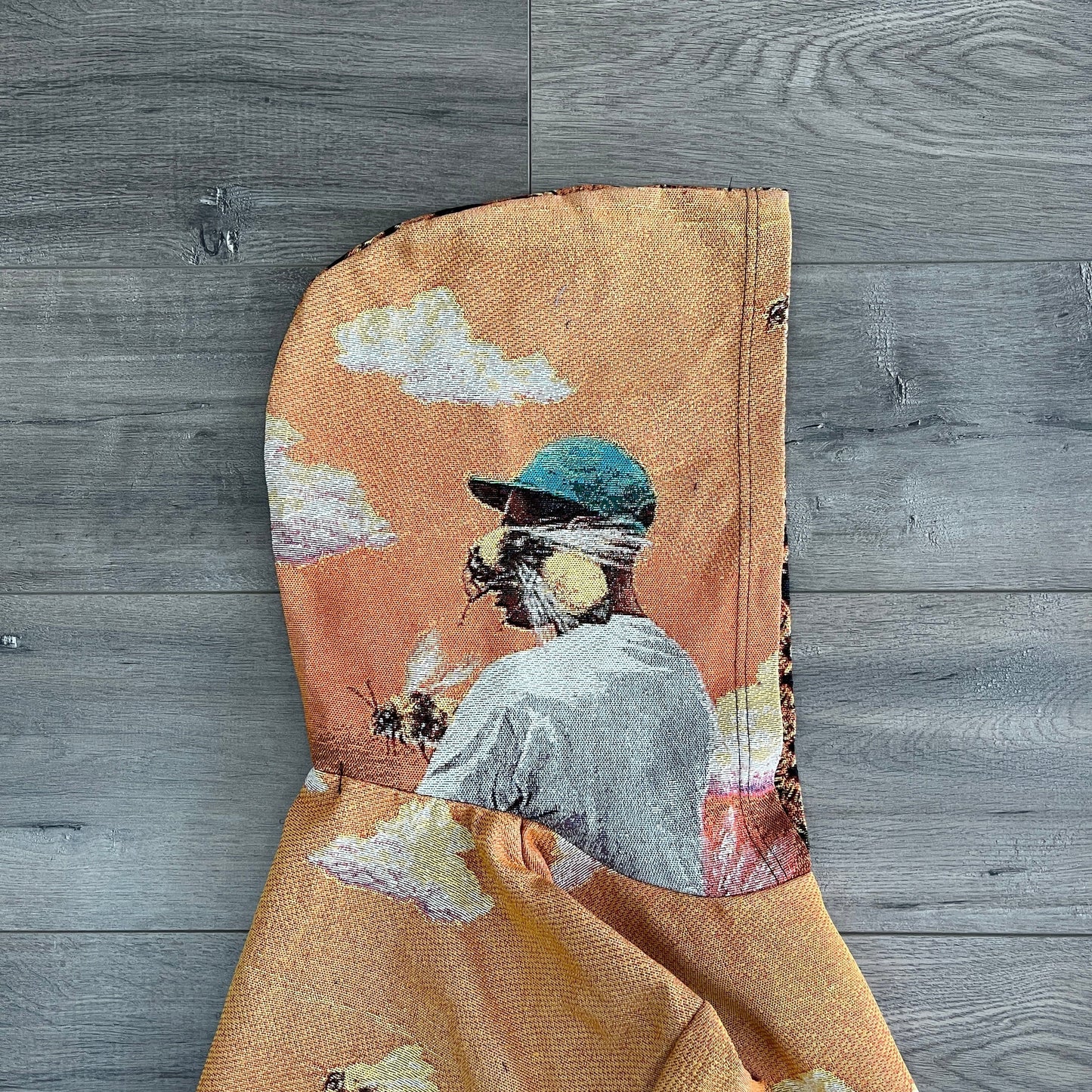 FLOWER BOY TAPESTRY HOODIE - RDMCLOTHINGART