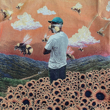 FLOWER BOY TAPESTRY HOODIE - RDMCLOTHINGART