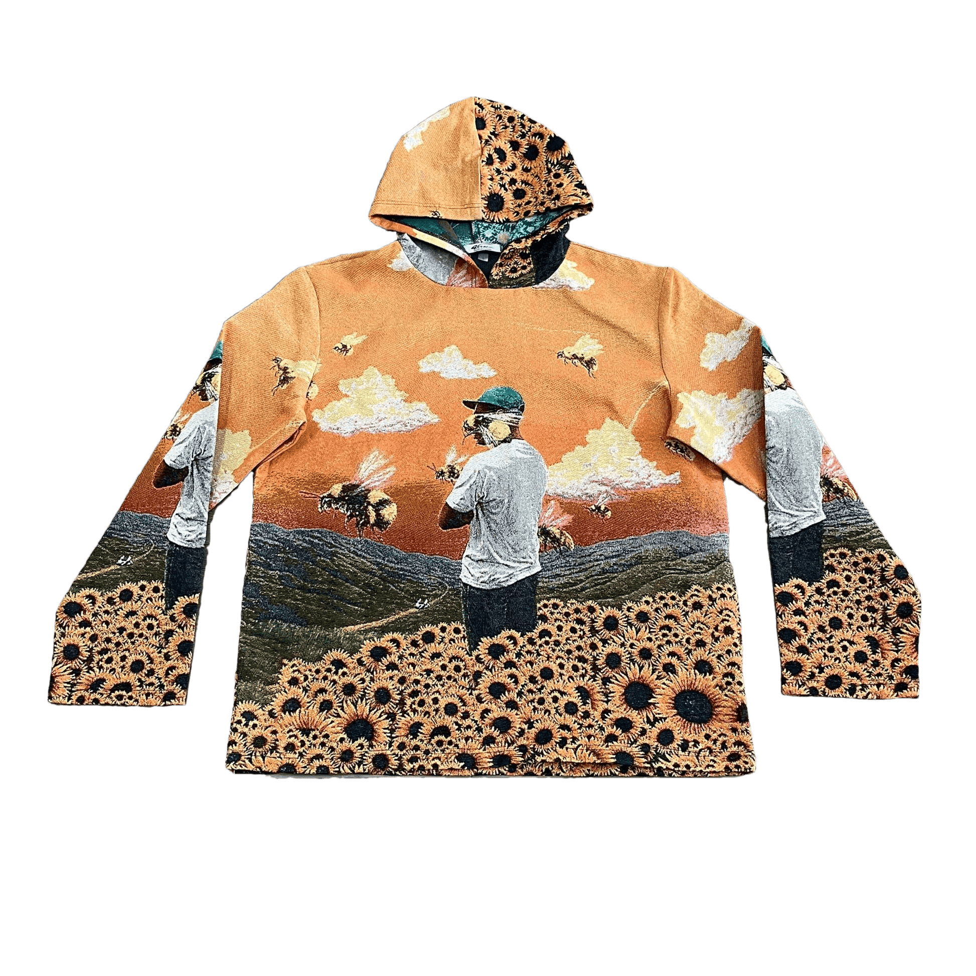 FLOWER BOY TAPESTRY HOODIE - RDMCLOTHINGART