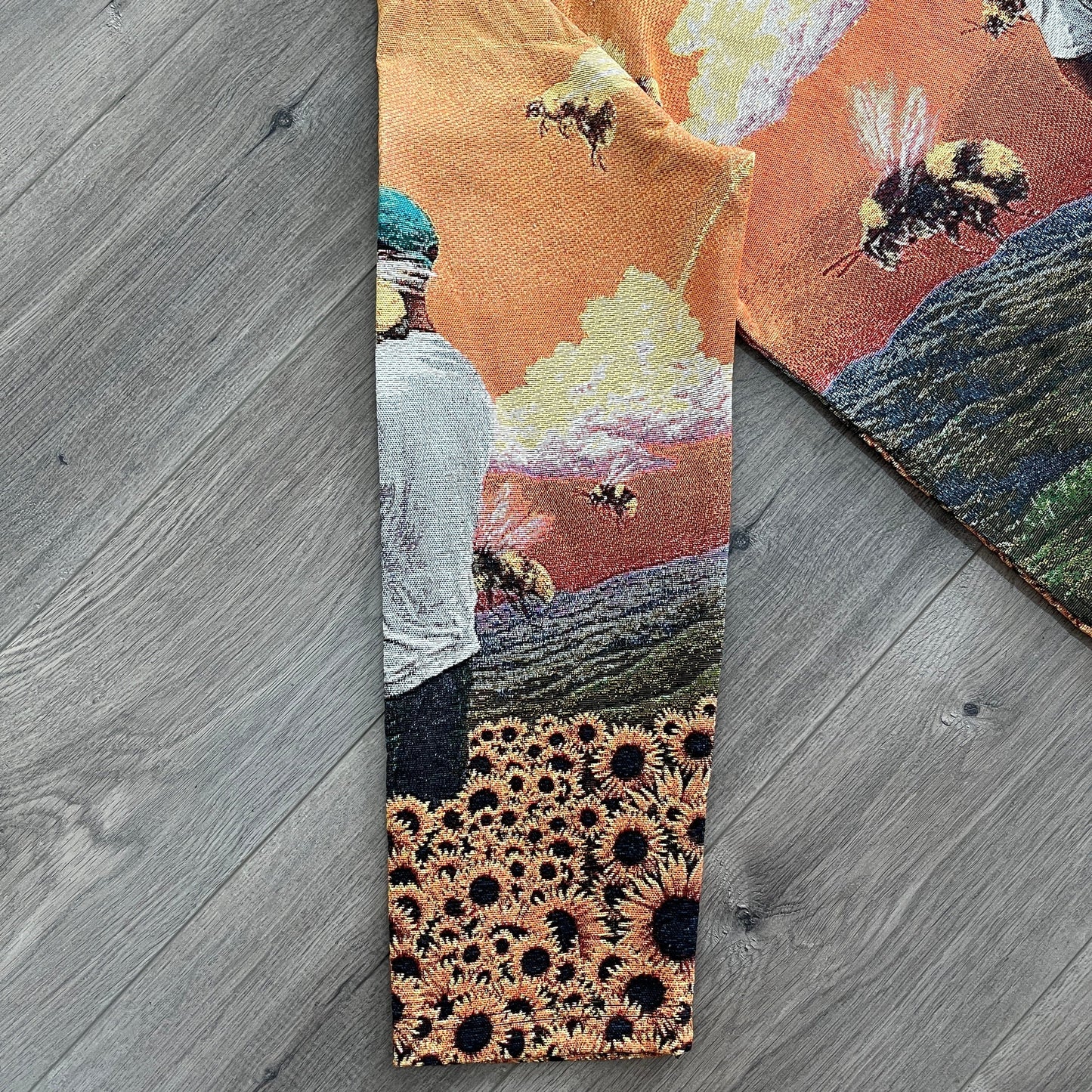 FLOWER BOY TAPESTRY HOODIE - RDMCLOTHINGART