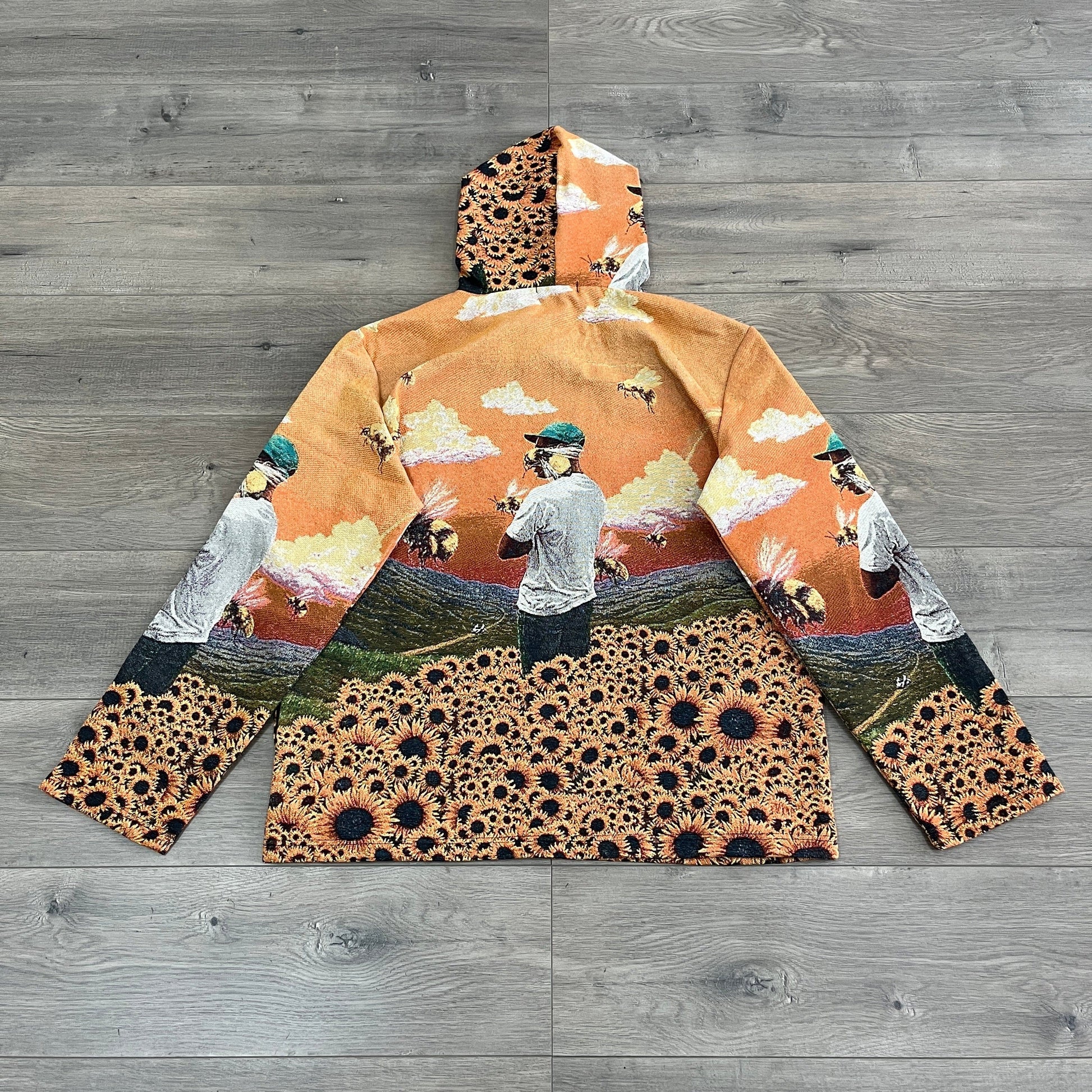 FLOWER BOY TAPESTRY HOODIE - RDMCLOTHINGART