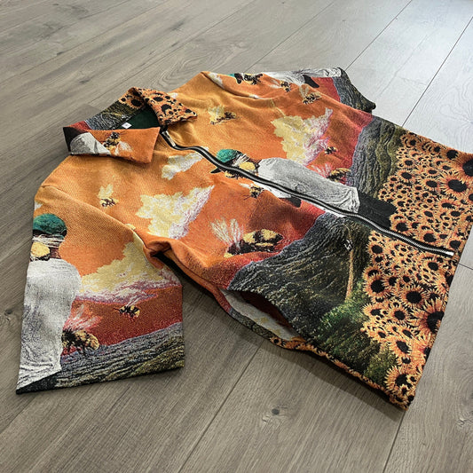 RDMCLOTHINGART tapestry hoodie FLOWER BOY TAPESTRY TEE