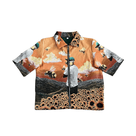 RDMCLOTHINGART tapestry hoodie FLOWER BOY TAPESTRY TEE