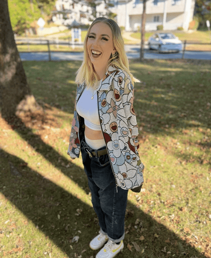 RDMCLOTHINGART tapestry hoodie FLOWER TAPESTRY JACKET