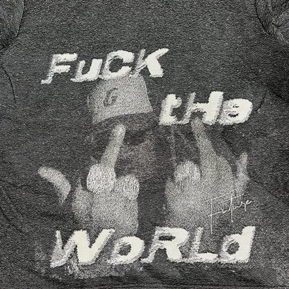 FXXK THE WORLD TAPESTRY HOODIE - RDMCLOTHINGART