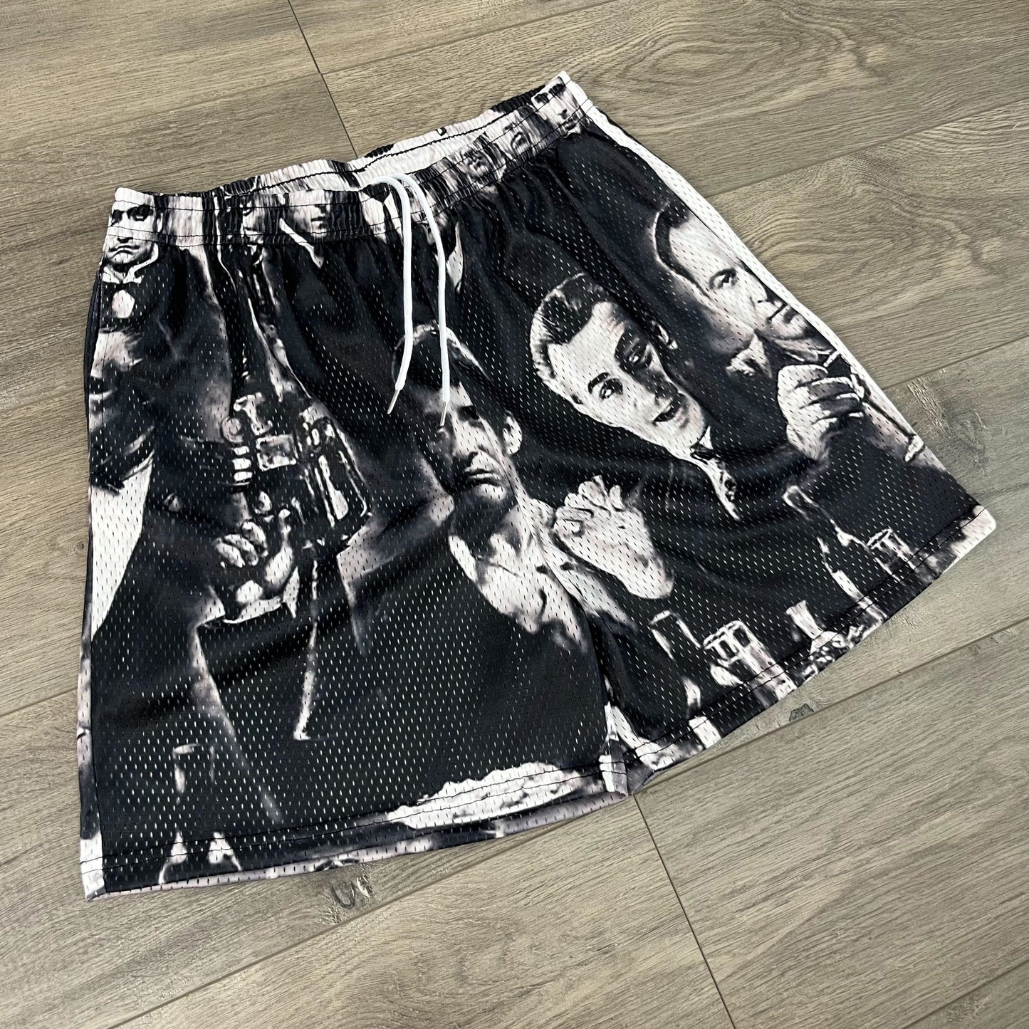 GANGSTERS MESH SHORTS-8681 - RDMCLOTHINGART