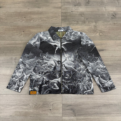 RDMCLOTHINGART tapestry hoodie GOD TAPESTRY JACKET