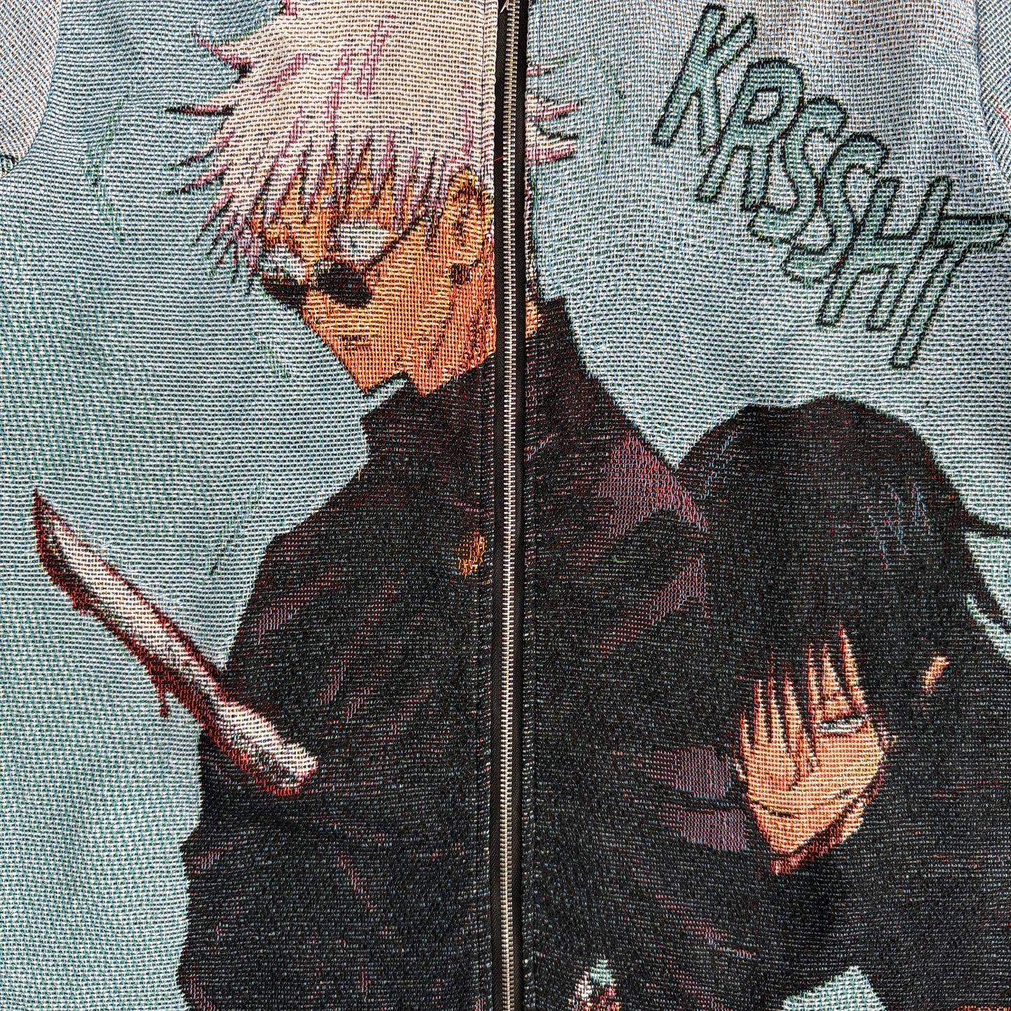 RDMCLOTHINGART tapestry hoodie GOJO VS TOJI TAPESTRY JACKET