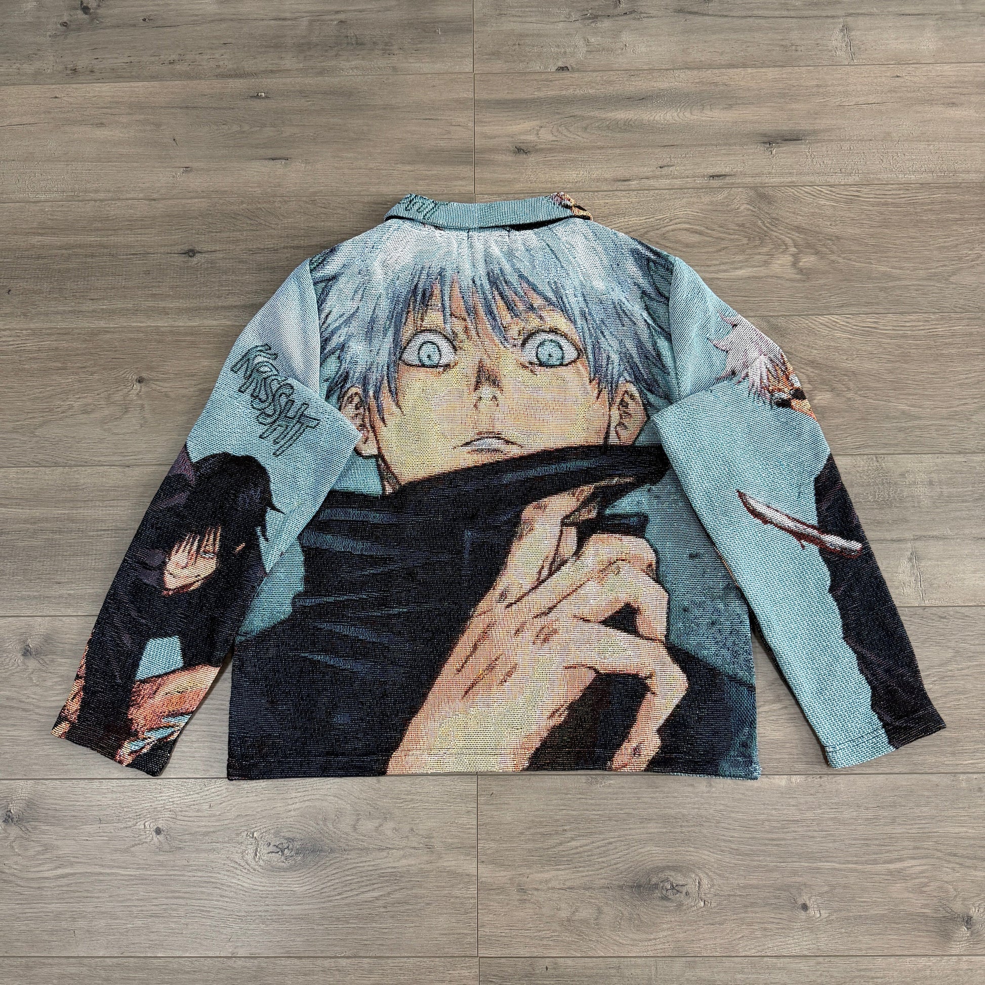 RDMCLOTHINGART tapestry hoodie GOJO VS TOJI TAPESTRY JACKET