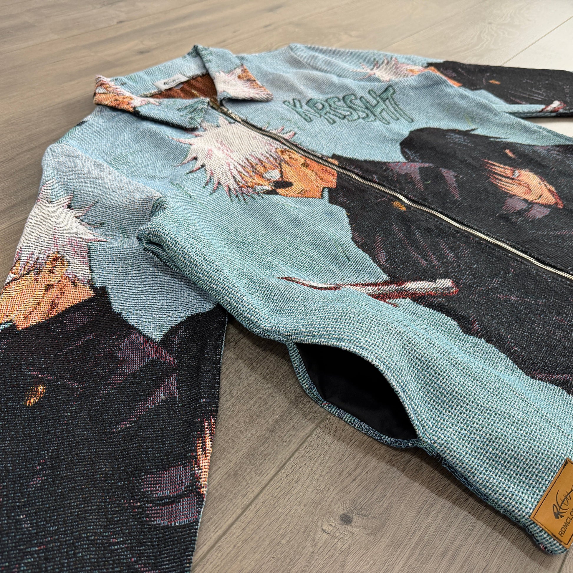 RDMCLOTHINGART tapestry hoodie GOJO VS TOJI TAPESTRY JACKET