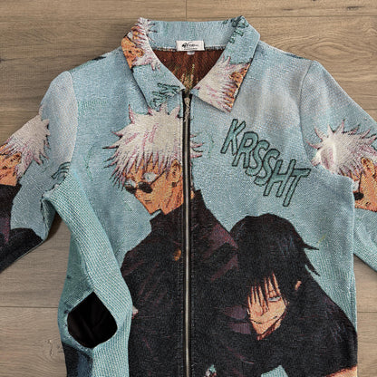 RDMCLOTHINGART tapestry hoodie GOJO VS TOJI TAPESTRY JACKET