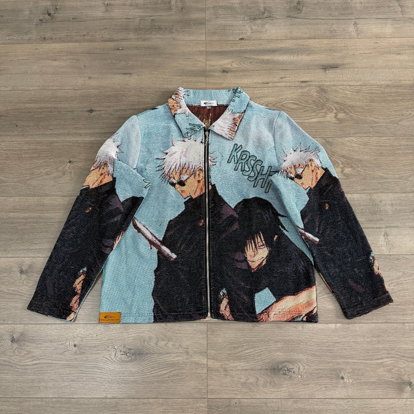 RDMCLOTHINGART tapestry hoodie GOJO VS TOJI TAPESTRY JACKET