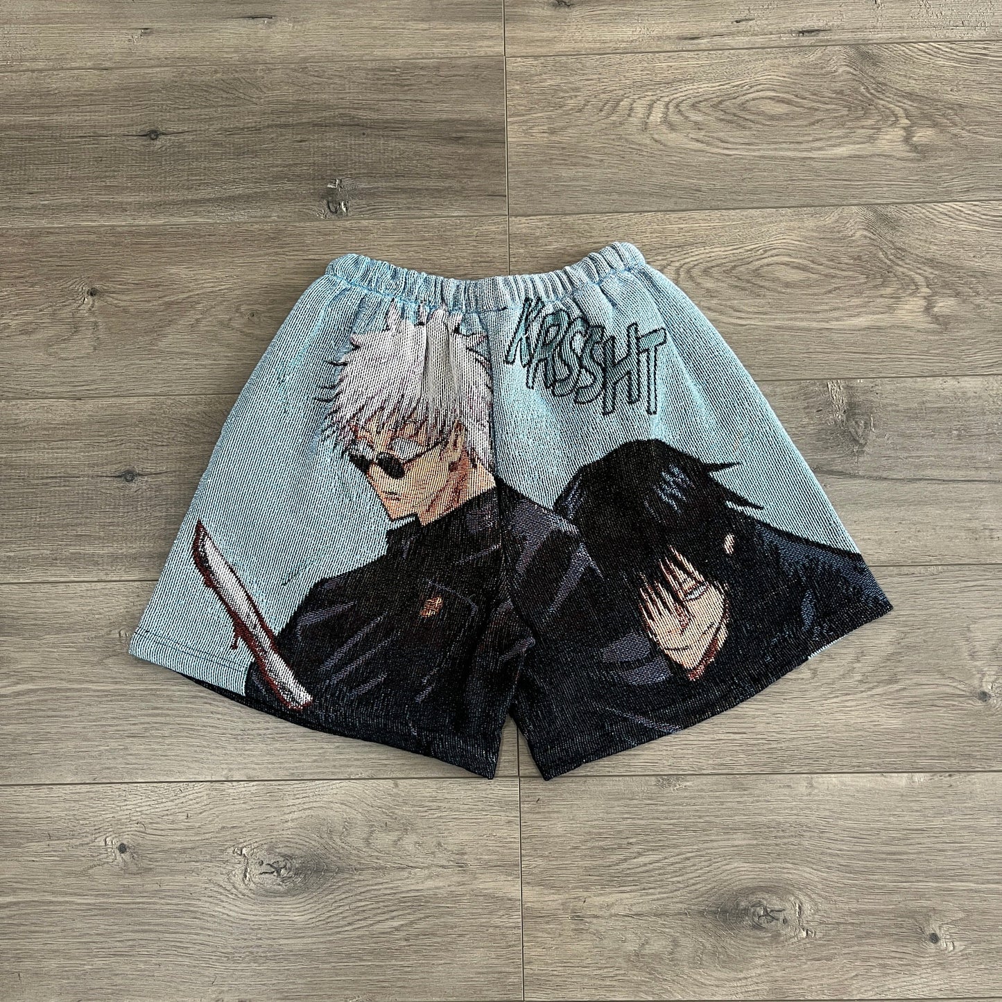 RDMCLOTHINGART tapestry hoodie GOJO VS TOJI TAPESTRY SHORTS