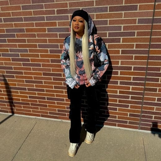 GOKU COLLECTION TAPESTRY HOODIE - RDMCLOTHINGART