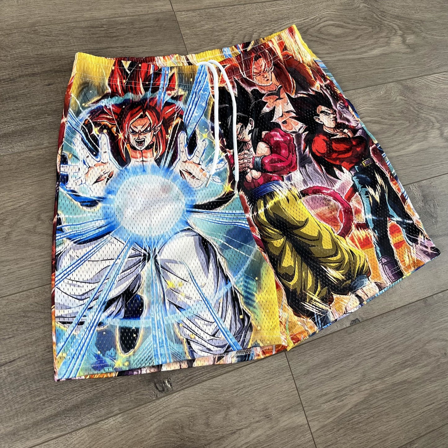 GOKU&VEGETA MESH SHORTS-8664 - RDMCLOTHINGART