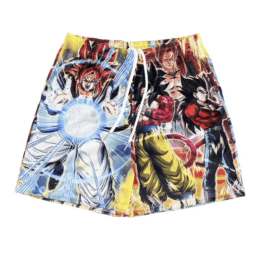 GOKU&VEGETA MESH SHORTS-8664 - RDMCLOTHINGART