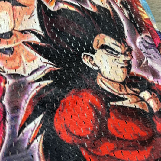 GOKU&VEGETA MESH SHORTS-8664 - RDMCLOTHINGART
