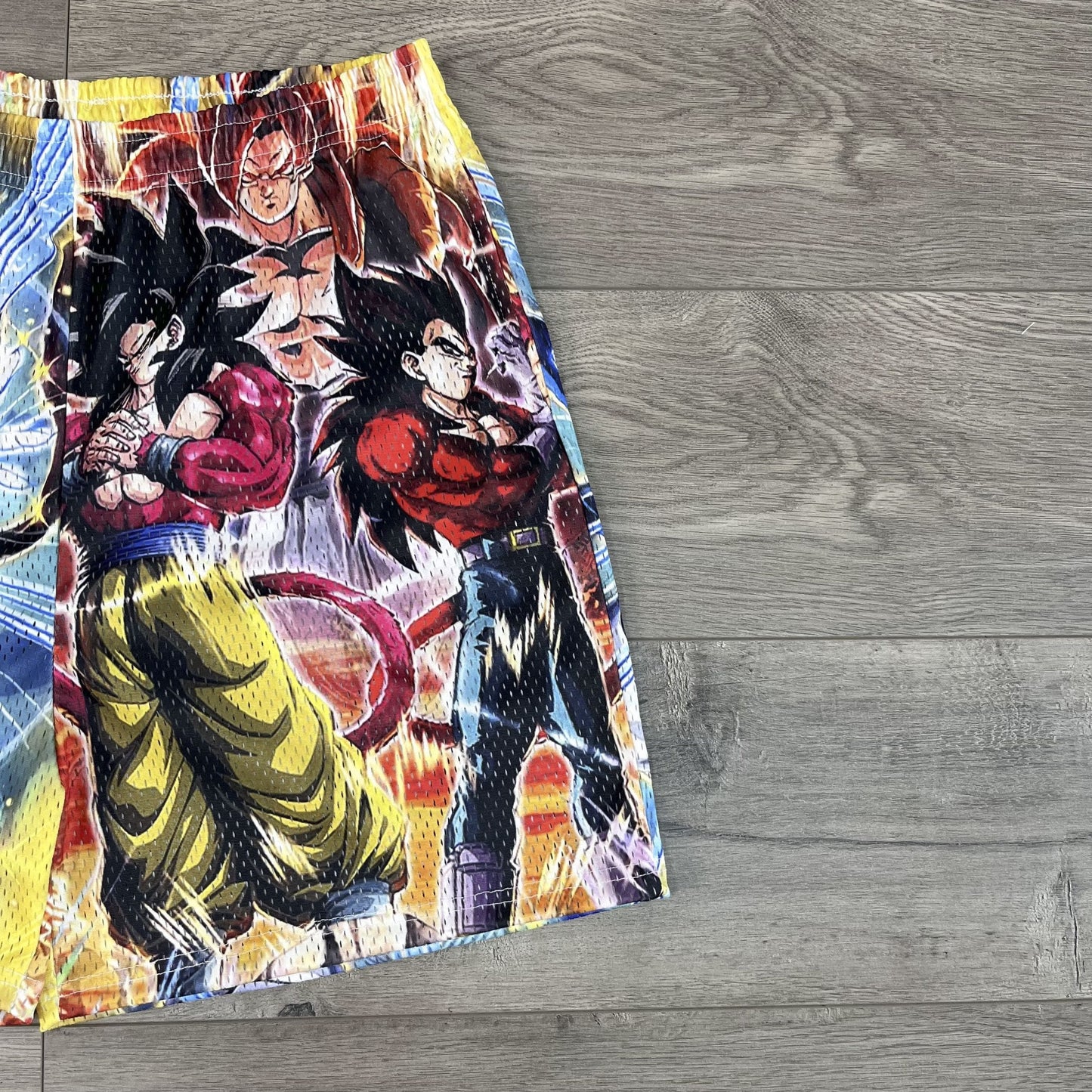 GOKU&VEGETA MESH SHORTS-8664 - RDMCLOTHINGART