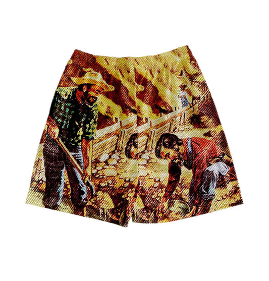 RDMCLOTHINGART tapestry hoodie GOLDEN LIFE TAPESTRY SHORTS