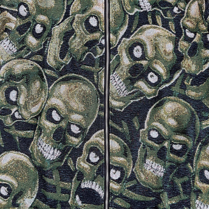 RDMCLOTHINGART tapestry hoodie GREEN SKULL Tapestry JACKET