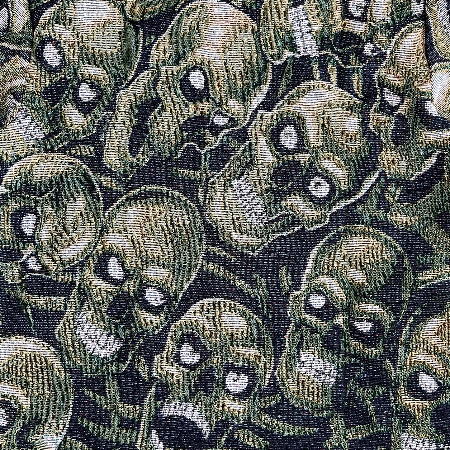 RDMCLOTHINGART tapestry hoodie GREEN SKULL Tapestry JACKET