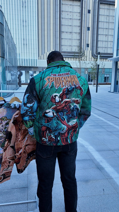 GREEN SPIDER TAPESTRY JACKET - RDMCLOTHINGART