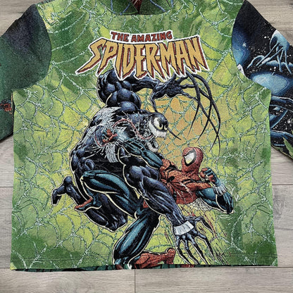 GREEN SPIDERMAN TAPESTRY - RDMCLOTHINGART
