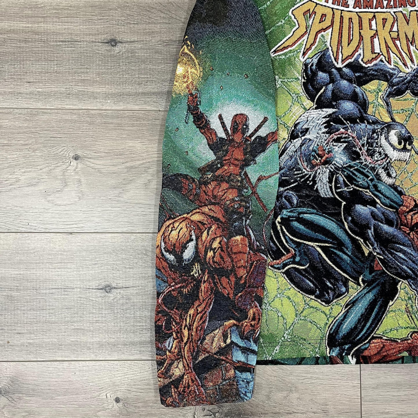 GREEN SPIDERMAN TAPESTRY - RDMCLOTHINGART