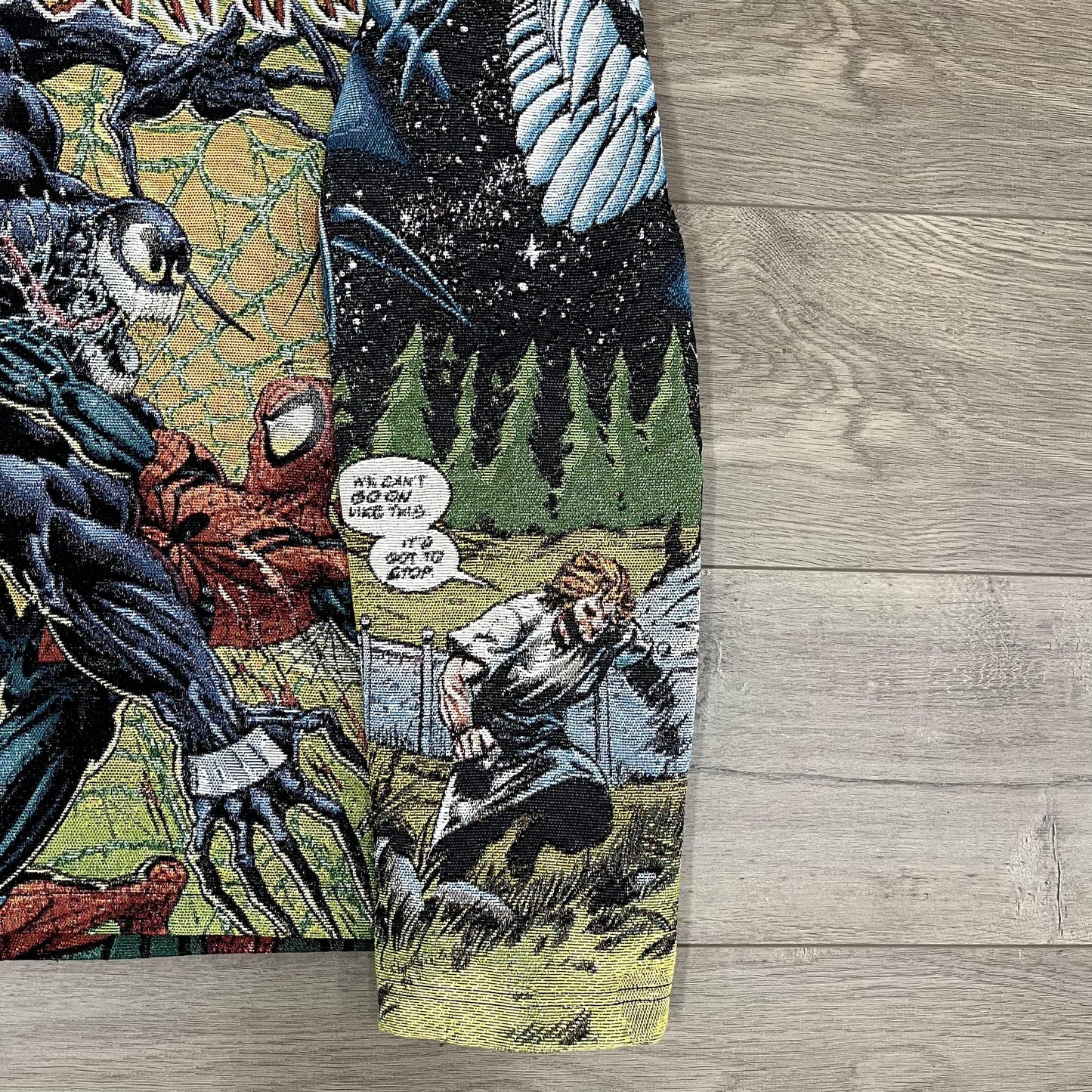 GREEN SPIDERMAN TAPESTRY - RDMCLOTHINGART